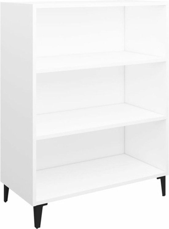 vidaXL Dressoir Wit 69,5x32,5x90 cm Bewerkt Hout