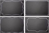 Merkloos Beschrijfbare placemats met krijtbord design 24 stuks