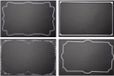 Merkloos Beschrijfbare placemats met krijtbord design 24 stuks