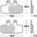 TRW MCB749SRM Sintered Brake Pads