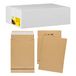 Idena 10253 - Vouwzak, zelfklevend zonder venster, DIN B4, 150 g/m², 4 cm bodem, 100 zakken, 250 x 352 mm, natron-bruin