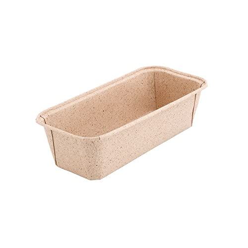 GREENBOX Cacaopapier-bakvormen, rechthoekig, 20 x 7 x 6 cm, 25 stuks