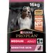 Purina® Pro Plan® Medium Adult Sensitive Skin droogvoer voor honden, rijk aan zalm, zak van 16 kg