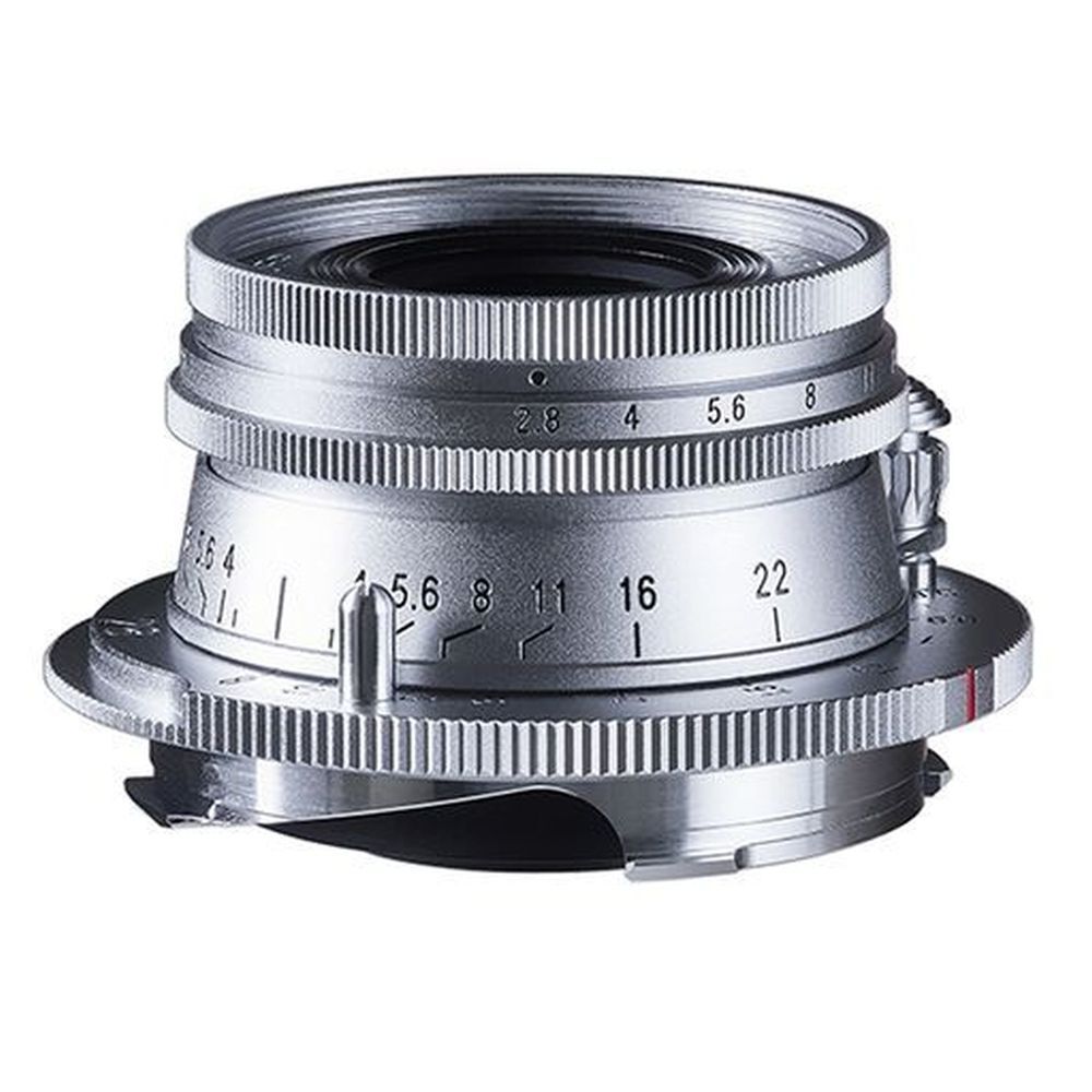 Voigtlander Voigtländer Color-Skopar F2.8 28 mm VM asferisch lens, Type I, zilver