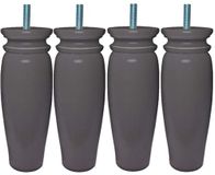 Margot Royal Rustique voeten voor lattenbodem, hout, 7,5 x 7,5 x 23 cm, 4 stuks