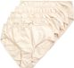 Ulla Popken - Dames - Midislips set van 5 effen - Beige - Maat 58+