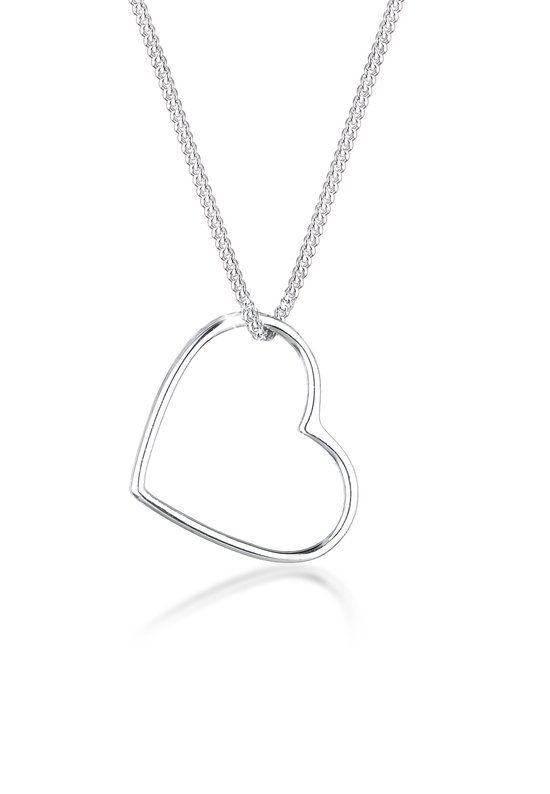 Elli Halsketting 925 Sterling Zilver Hartje - 45 cm