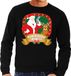 Bellatio Decorations Shoppartners Bv Foute kersttrui / sweater - zwart - Kerstman Run Rudolf Run heren XXL
