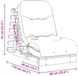 vidaXL Futon slaapbank met matras 60x206x11 cm massief douglashout