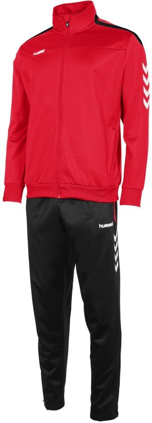 Hummel Valencia Polyester Suit Trainingspak Heren - Red-Black