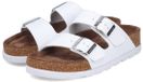Rieker V3190-80 damesslippers met voetbed, dames, imitatieleer, wit