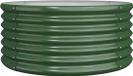 vidaXL Jardinière 80x80x36 cm acier galvanisé vert