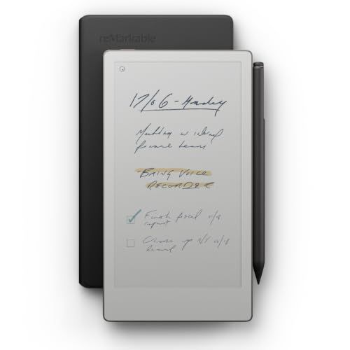 reMarkable Paper Pro Move met Book Case Leer Zwart