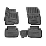 OMAC 4917444 Ensemble de tapis de sol ETP (élastomère thermoplastique), noir