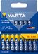 VARTA Batterijen AAA, 16 stuks, Longlife Power, alkaline | LR03 1,5 V, Made in Germany, tot 10 jaar houdbaar, voor spelconsole, tandenborstel, muis, controller of zaklamp