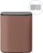 Brabantia Bo Touch Bin Prullenbak - 2 x 30 liter - Afvalscheiding - Satin Taupe