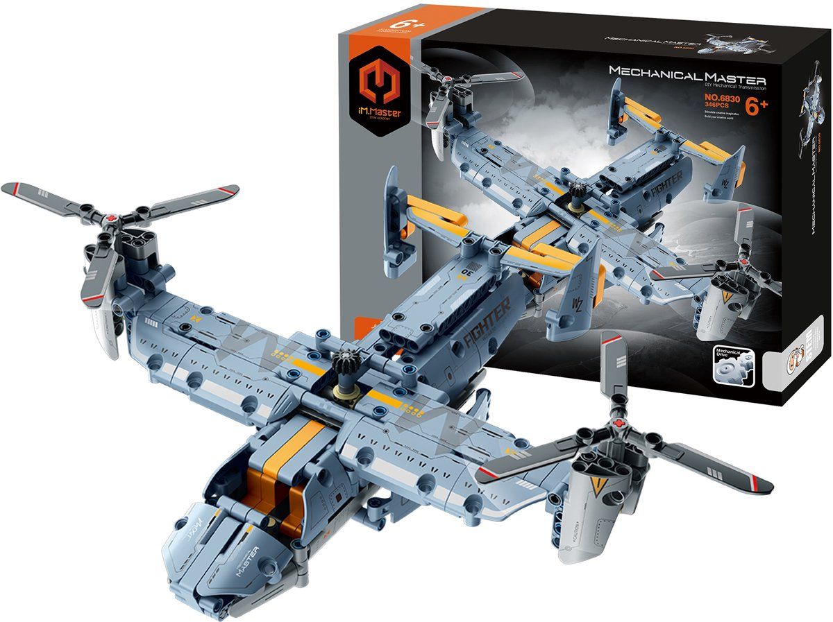 Gear2Play iM.Master Osprey Transport Vliegtuig - Mechanisch Bouwpakket