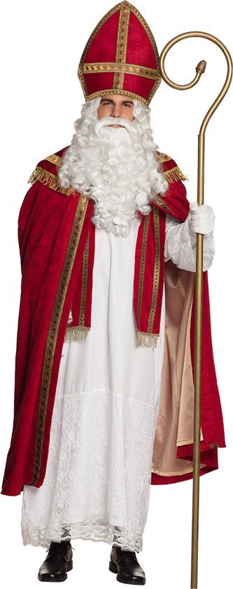Boland Kostuum Sinterklaas (L/XL) - Volwassenen - Rood - Volledig verkleedpak