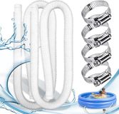 PromoHome® Set van 2 zwembadslangen, 32 mm, voor bovengrondse zwembaden en filterpompen, wit