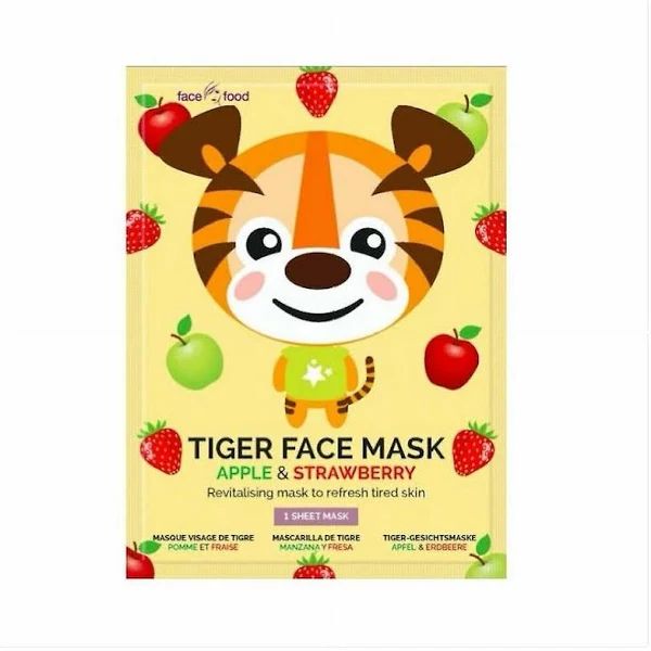 Tiger sheet face mask apple & strawberry 1 piece