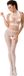 Passion Woman Bs048 - Erotische Bodystocking - Doorzichtige Stof aan Borsten - Open Kruis - One Size - Wit