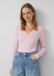 s.Oliver Damen T-Shirt mit langen Ärmeln und V-Ausschnitt