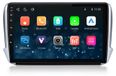 Peugeot autoradio 10 pouces pour Peugeot 208, années modèles 2008-2012 et 2012-2018, avec CarPlay, Android Auto, navigation, Bluetooth 5.1, Wi-Fi et Mirror Link