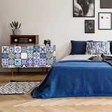 Meubelstickers: Zelfklevend, Cementtegels, Decoratie voor Tafels, Kasten, Planken | 60 x 100 cm