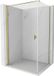 Mexen Mist-B porte de douche pivotante 100 x 110 cm, transparent, or
