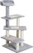 Arbre à chat et arbre d'escalade pour chat - Centre d'activités - 48,5 x 48,5 x 100 cm - 4 niveaux - Bois - Plateaux - Beige et gris