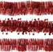 Decoris folie kerstslingers 3x stuks - rood - kunststof - 270 cm