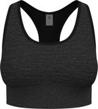 Odlo Sports bra Seamless Medium Padded Sportbeha - Black Melange - Maat XL
