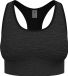 Odlo Sports bra Seamless Medium Padded Sportbeha - Black Melange - Maat XL