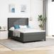Prolenta Maison Exclusive - Boxspringbed met kussens, donkergrijs, 200 x 160 cm, gestoffeerd