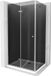 Mexen Lima cabine de douche pliable 80 x 70 cm, graphite, chrome + receveur de douche plat, blanc