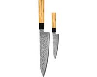 Shinrai Knives Japan Shinrai Knives Takumi Kaza 2-delige Damascus Messenset