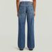 G-Star Judee Carpenter Loose Wmn Dames Jeans 27/30 Katoen Faded Cliffside Blue