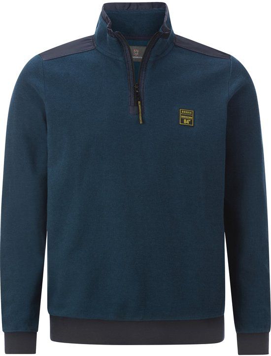Jan Vanderstorm heren Sweatshirt - 76/78 - petrol - Plus Size
