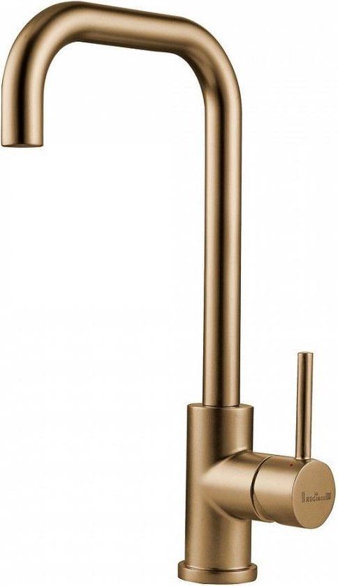 Doeco Reginox Crystal Keukenkraan - Goud - Design - RVS - 8712465030530