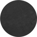 Tectake® Kortpolig Vloerkleed - Rond - Ø120 cm - Antraciet