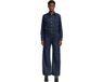 8719965012981 G-Star Belted 3D Loose Jumpsuit Dames M Katoen Blauw