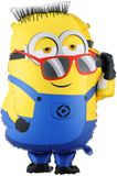 Minions Ron folieballon, 53 x 79 cm, XXL ballon voor helium of lucht, ballon voor feest, kinderverjaardag, minion folieballon als verjaardagsdecoratie, feestdecoratie