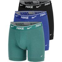 Nike Everyday Cotton Stretch Boxershorts Heren - Veelkleurig, Zwart, Maat S (3 stuks)