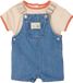 Vertbaudet Babyset T-shirt salopet stone