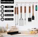 Accessoires de barbecue sans marque - 26 pièces - Acier inoxydable - Thermomètre à viande et mallette de rangement inclus