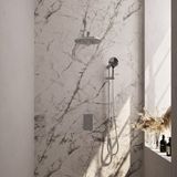 Brauer Regendoucheset 44 Inbouw Muur Chrome Edition 30cm Rond Glans Chroom 2 Greeps 3-weg met Thermostaatkraan Glijstang en Handdouche