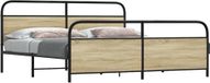 Maison Exclusive - Cadre de lit en métal sans matelas Chêne Sonoma 200x200 cm