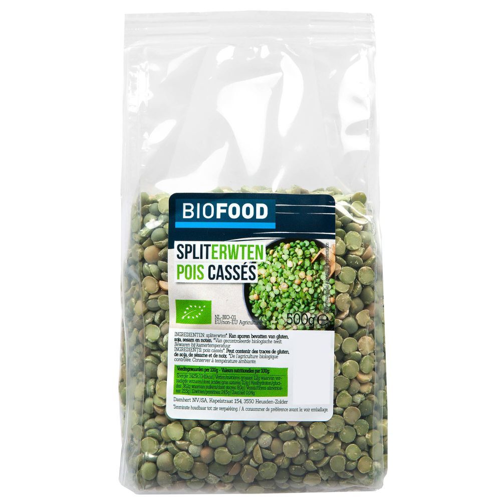Biofood Biofood Spliterwten Bio 500 g