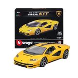 Bburago - Modelset Lamborghini Countach - Schaal 1:24 Realistisch Automodel, Officiële Lamborghini-licentie, aanbevolen leeftijd 14+ jaar