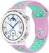 Strap-it Huawei Watch GT 3 Pro 43mm sport band - roze/aqua